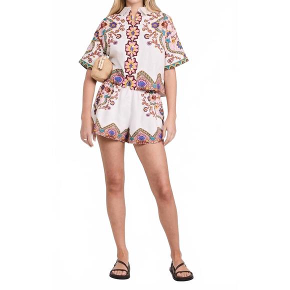 NEW CLEOBELLA malcolm short in lagos print - Picture 4 of 5